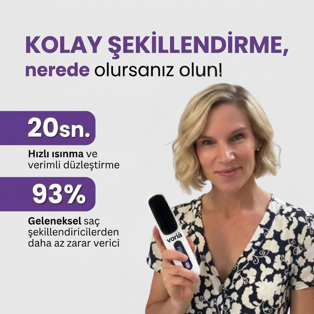 voriá pro | 5 dakikada daha düz, parlak saçlar
