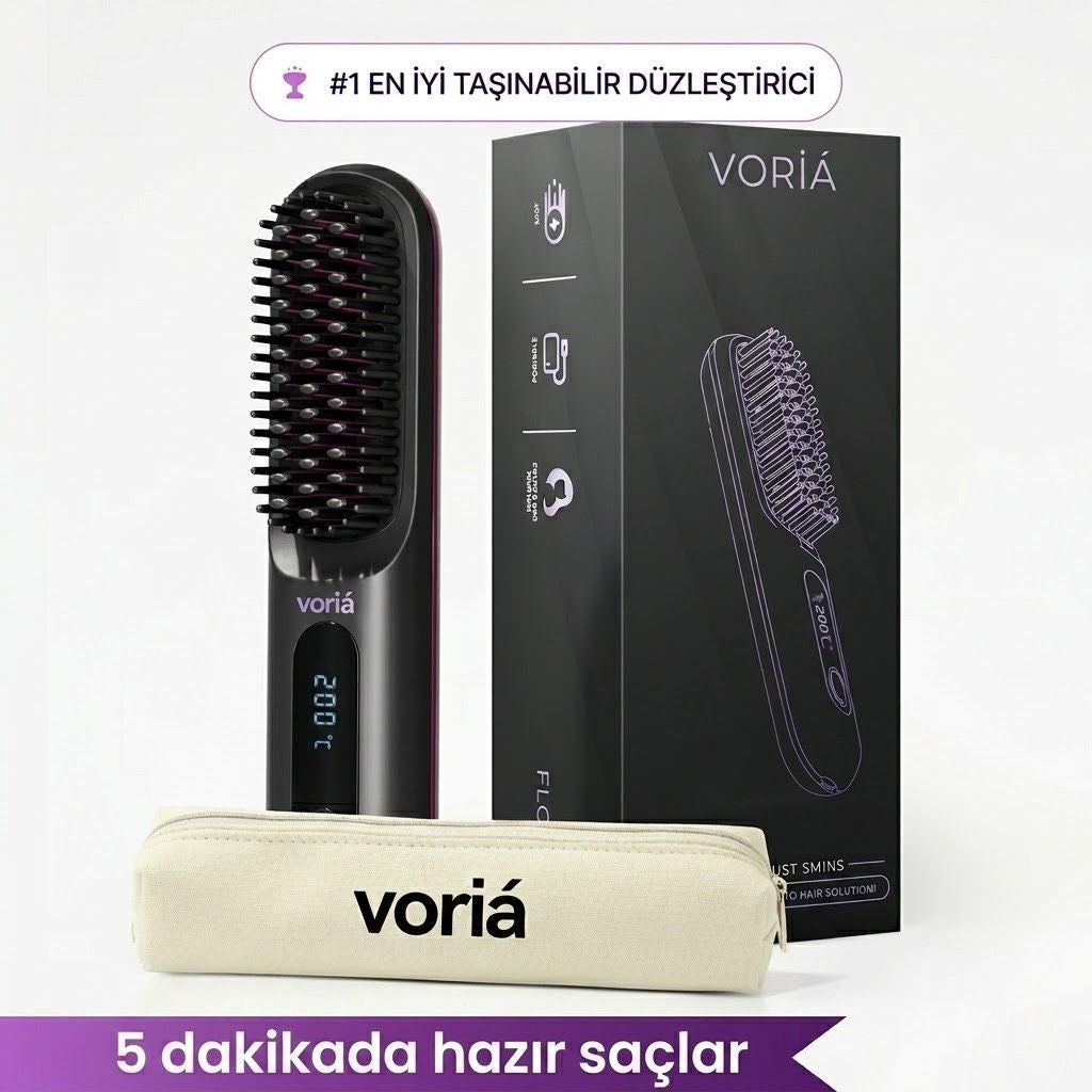 voriá pro | 5 dakikada daha düz, parlak saçlar